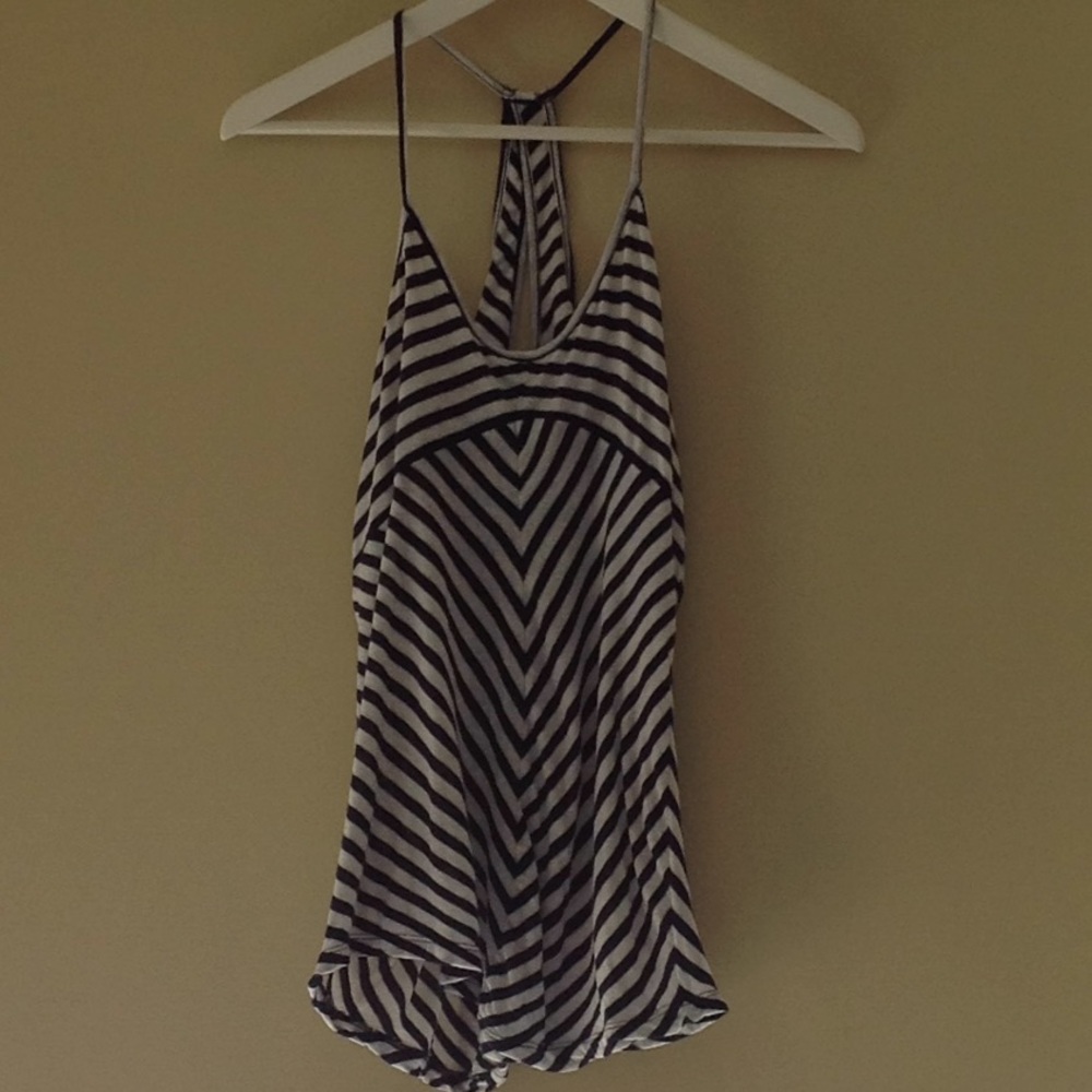 ✨5 for $20✨Club Monaco Navy/White Stripe Tank Top